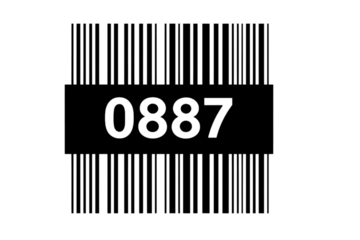 barcode with black and white stripes, transparent background