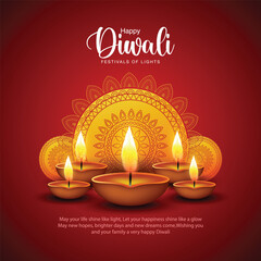 Obraz na płótnie Canvas diwali poster design new