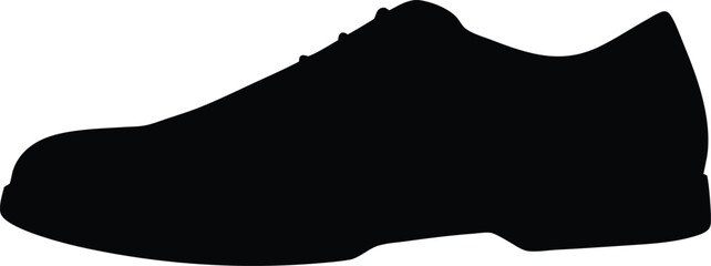  men shoe vector, formal shoe silhouette illustration  