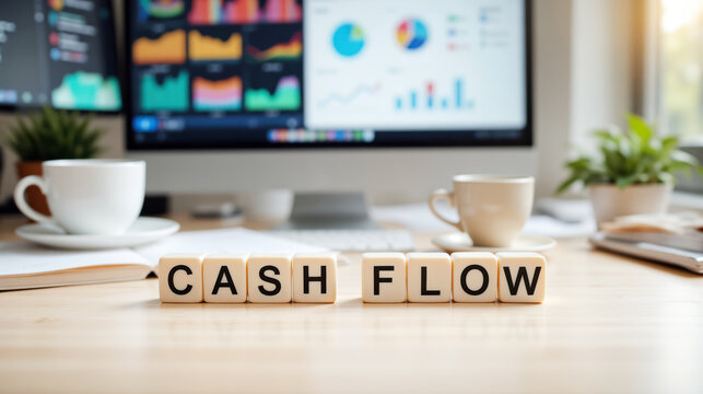 Cash flow management in business where financial teams monitor revenue and expenses through structured dashboards to keep liquidity stable support profitability and guide long term planning
