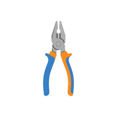 pliers on white background