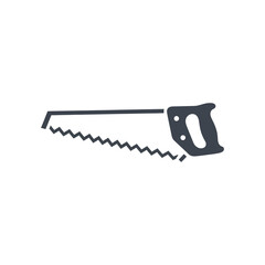 chainsaw on white background