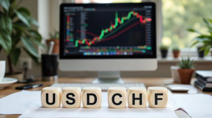 USD CHF forex pair with dynamic chart movements where traders focus on currency fluctuations to build strategies manage capital effectively and identify profit opportunities