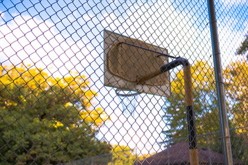 basketball hoop and net
