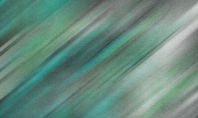 Obraz premium Abstract Diagonal Streaks in Teal and Gray with Grain
