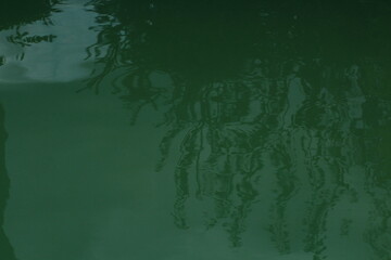 Green water with reflection abstract background. Green water abstract background wallpaper 