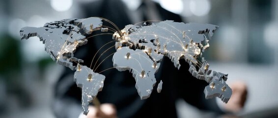 This presentation highlights how businesses connect worldwide using digital tools and interactive mapping technologies - Powered by Adobe