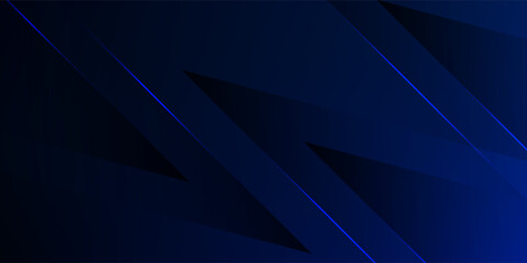 Obraz premium Dark Blue Abstract Geometric Background with Modern Diagonal Lines