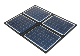 Foldable Solar Panel for Outdoor Use Isolated on Transparent Background  
