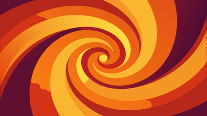 Abstract background vector of swirling orange circles, a vibrant and dynamic pattern
