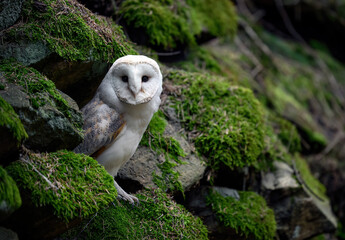 Fototapeta premium Barn owl close up ( Tyto alba )