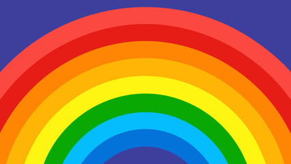 Abstract, colorful vector background with bright rainbow lines and shapes