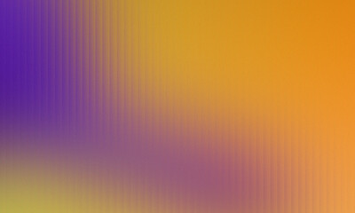 Photo of abstract gradient background with purple and orange colors and grainy texture
