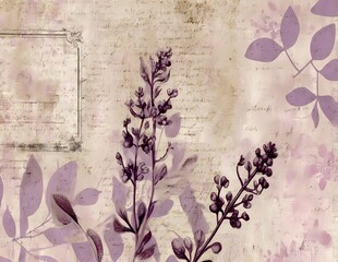 Distressed Digital Paper Faded Print Stained