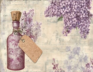 Retro Letter Paper Water Stain