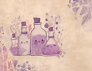 Classic Parchment Leafy Border