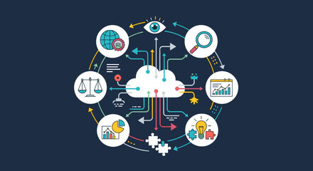 Analyzing and understanding complex data for better decision making and business growth. Data science and analytics concepts visualized.