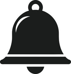 bell silhouette vector illustration on white background