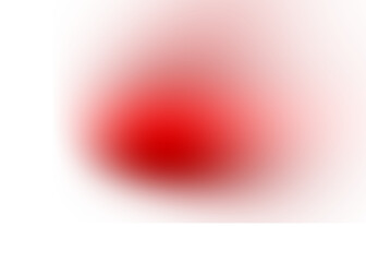 Abstract red glowing orb isolated on transparent background