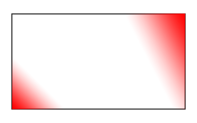 Abstract red gradient square isolated on transparent background