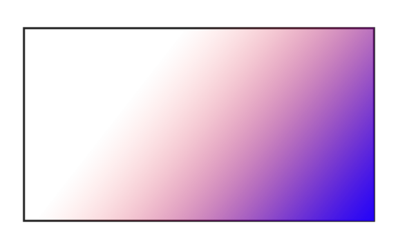 Dark gradient from red to blue with pixelated effect isolated on transparent background