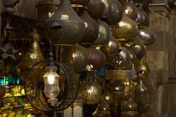 Lanterns for sale at Cairo's Khan Al-Khalili market