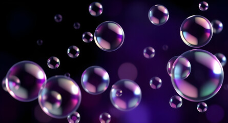 Naklejka premium bubble effect, bubble splash, underwater background with bubbles, shiny round elements, bubble design wallpaper, soft bubbles background, decorative bubbles, pastel bubbles, abstract spheres backgroun
