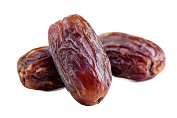 Sweet Dates Fruit, Healthy Snack, isolated on white transparent background.