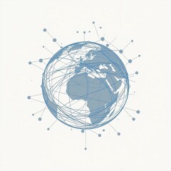 globe on the world map