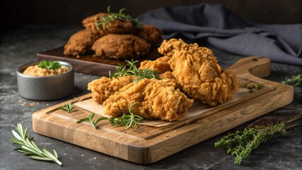 Fried chicken photography