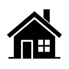 Minimal Flat Home Simple House Vector Illustration