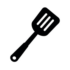 Minimal Flat Kitchen Spatula Round Vector Illustration