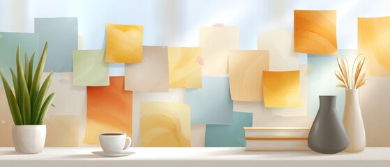 Creative recruitment campaign for marketing specialists in modern office environment with resume and interview focus