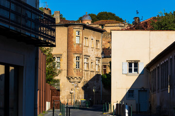 Hôtel Jean Leroy from the Street in the Historic Center of Castres