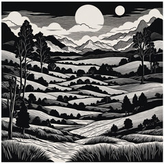 Wonderful dream Desert Landscape