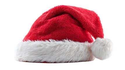 Santa hat isolated on transparent background