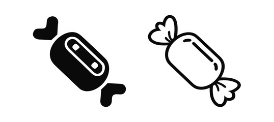 Delightful candy assortment tempting cravings in modern minimalist style, perfect for sweet treats promotions and playful designs, bringing joy and sweetness to any project