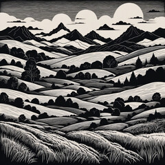 Wonderful dream Desert Landscape