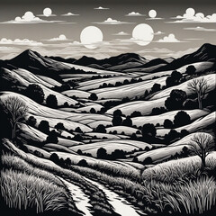 Wonderful dream Desert Landscape