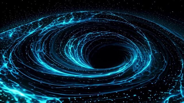 Black hole simulation visual space galaxy universe wormhole singularity gravity time travel 4k hd vr