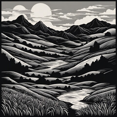 Wonderful dream Desert Landscape