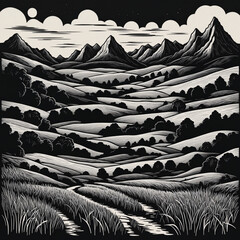 Wonderful dream Desert Landscape