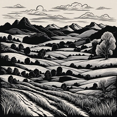 Wonderful dream Desert Landscape