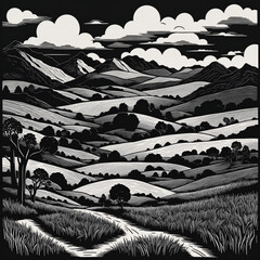 Wonderful dream Desert Landscape