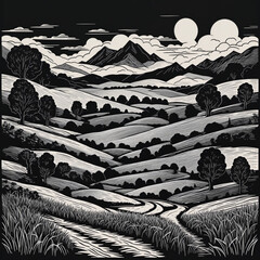 Wonderful dream Desert Landscape