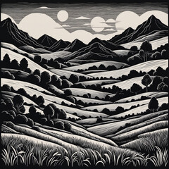 Wonderful dream Desert Landscape