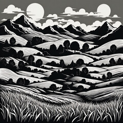 Wonderful dream Desert Landscape