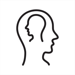 Self Awareness simple line icon