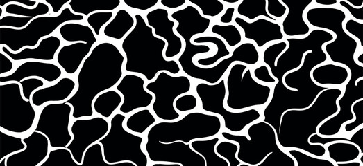 Black and white water. Flat cartoon background design of beach or pool with ripples.