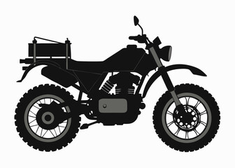 Fototapeta premium Motorcycle Silhouette Illustration